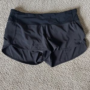 Lululemon black running shorts women’s size 8